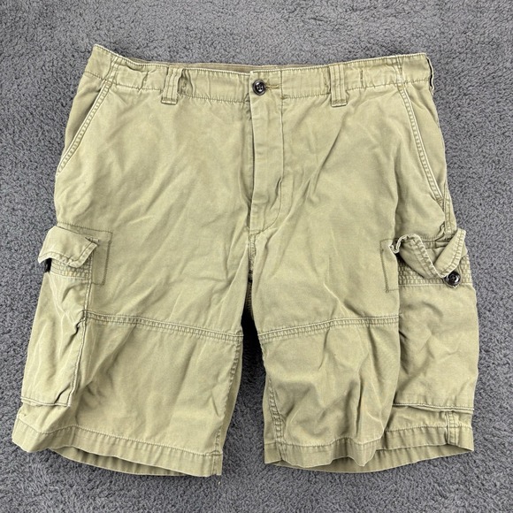 Polo Ralph Lauren Shorts Men 36 (35x9) Brill Khaki Y2k Surplus Chunky Cargo Army - Picture 1 of 11